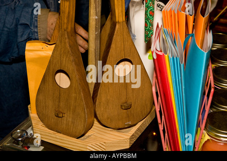 Zwei Appalachen ein String zupfende Sticks Stockfoto