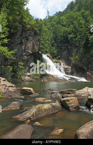 Hurrikan-Fälle, Tallulah Schlucht State Park, Georgia, USA Stockfoto