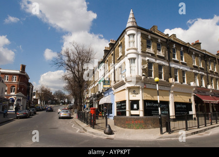 Sonntagmorgen ruhige Straßen von Blackheath Village South East London SE21 London Vereinigtes Königreich ruhiges Vale SE21 2008 2000er Jahre HOMER SYKES Stockfoto