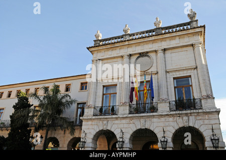 Rathaus, Gandia, Costa Blanca, Provinz Valencia, Spanien Stockfoto