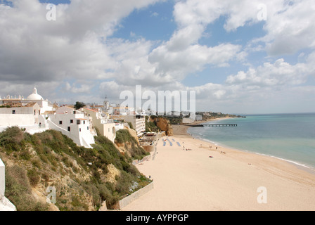 Portugal, Allbufeira Stadt und Fischer Strände Stockfoto