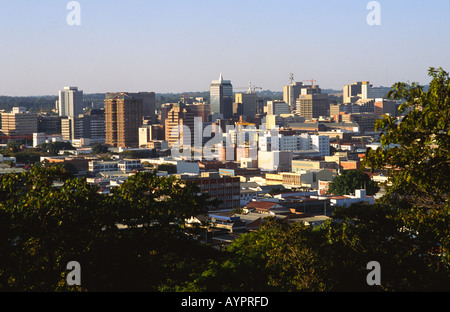 Blick auf zentrale Harare. Zimbabwe Stockfoto