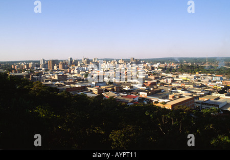 Blick auf zentrale Harare. Zimbabwe Stockfoto