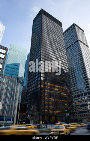 Seagram Building Midtown New York City Mies van der Rohe und Philip Johnson International Style Wolkenkratzer Stockfoto