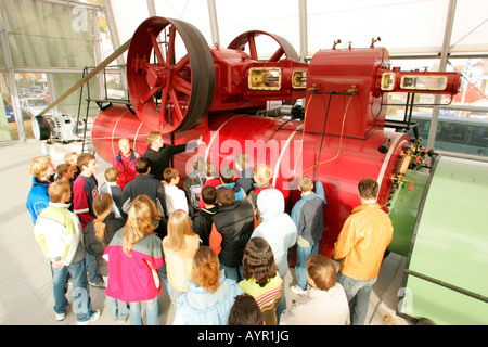 Dampf Schlepper, Industriedenkmal in Ampfing, Upper Bavaria, Bayern, Deutschland, Europa Stockfoto