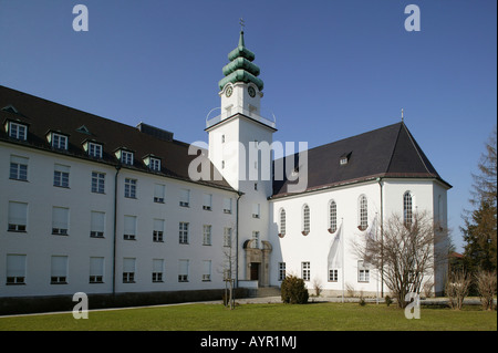 St. Michael Seminar, gehören Alumni Papst Benedict XVI, Traunstein, Upper Bavaria, Bavaria, Germany, Europa Stockfoto