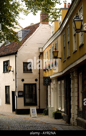 Elm Hill Norwich Stockfoto