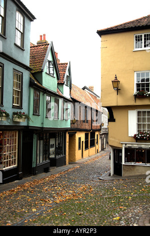 Elm Hill Norwich Stockfoto