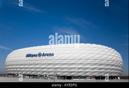 Allianz Arena, Fußballstadion in München, Bayern, Deutschland Stockfoto