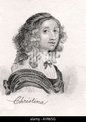 Königin Christina von Schweden, 1626-1689. Stockfoto