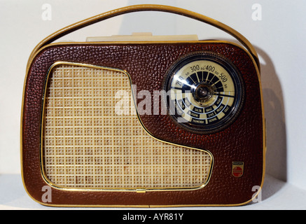 1950er Jahren Philips tragbares radio, Wien, Österreich, Europa Stockfoto