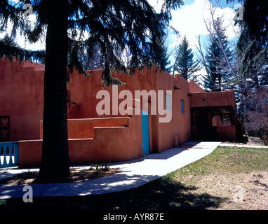 Adobe Gebäude in Santa Fe New Mexico USA. Foto: Willy Matheisl Stockfoto