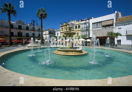 Plaza del Cabildo, Sanlúcar de Barrameda, Costa De La Luz, Provinz Cádiz, Andalusien, Spanien Stockfoto