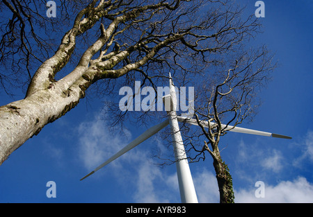 Die neue Windenergieanlagen in Bradworthy North Devon Stockfoto