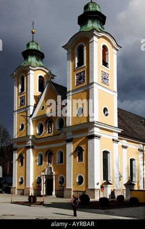 Mariae Himmelfahrt Kirche in St. Johann, Tirol, Österreich Stockfoto