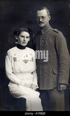 Engagement-Portrait, ca. 1916 Stockfoto