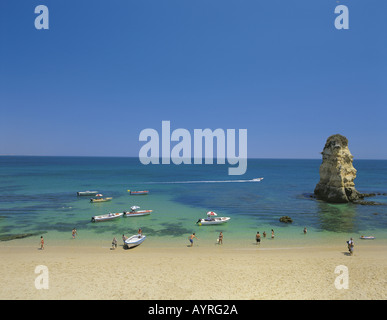 Portugal, Algarve, Praia de Dona Ana, in der Nähe von Lagos Stockfoto