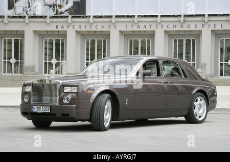 Rolls Royce Phantom vor der Oper in München. Stockfoto