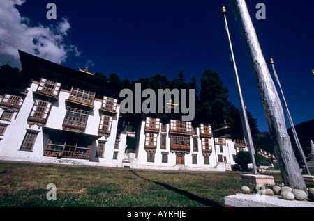 Das Kurjey Lhakhang Kloster befindet sich im Bhumtang Valley, Bhutan Stockfoto