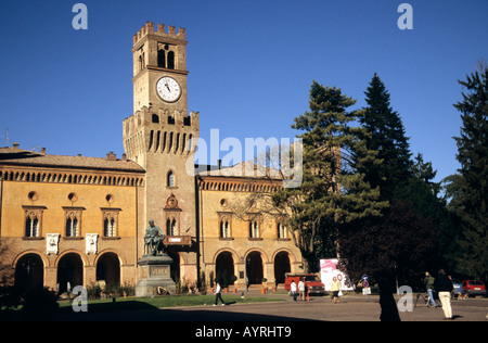 Piazza Giuseppe Verdi in Busseto, Italien Stockfoto