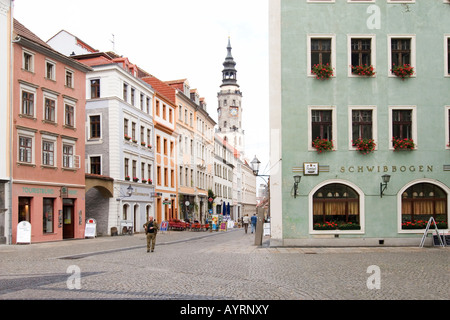 Obermarkt Square in Görlitz, Sachsen, Deutschland Stockfoto