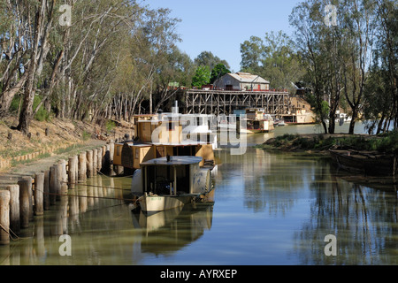 Raddampfer auf dem Murray Fluss, Echuca, Victoria, Australien Stockfoto