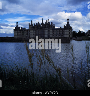 Unheilvolle Stimmung bin Schloss Chambord, Loir-et-Cher, Tal der Loire, Frankreich Stockfoto