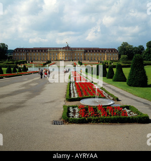 Barockes Schloss Ludwigsburg in Ludwigsburg, Neckar, Baden-Württemberg Stockfoto