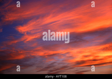 Sonnenuntergang Wolke Stockfoto