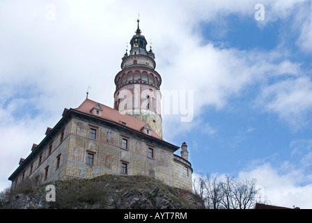 Cesky Krumlov Castle Stockfoto