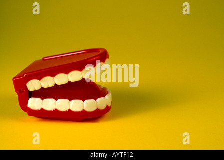 Plastikspielzeug Mund Stockfoto
