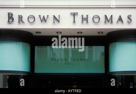 Blende des gehobenen Brown Thomas Kaufhauses Grafton Street in Dublin City centre Irland Irland EU Europe Stockfoto
