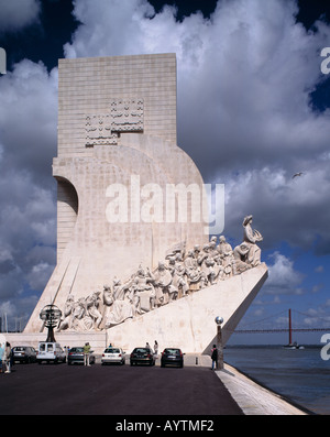 Denkmal der Entdeckungen bin Tejo in Lissabon-Belem, konnte, Heinrich der Seefahrer Stockfoto