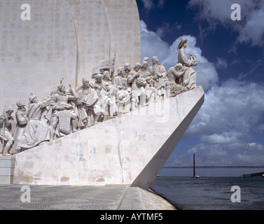 Denkmal der Entdeckungen bin Tejo in Lissabon-Belem, konnte, Heinrich der Seefahrer Stockfoto