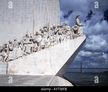 Denkmal der Entdeckungen bin Tejo in Lissabon-Belem, konnte, Heinrich der Seefahrer Stockfoto