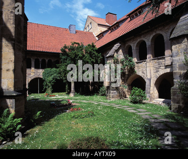 Kreuzgang Im Dom Zu Hildesheim, Innerste, Niedersachsen Stockfoto