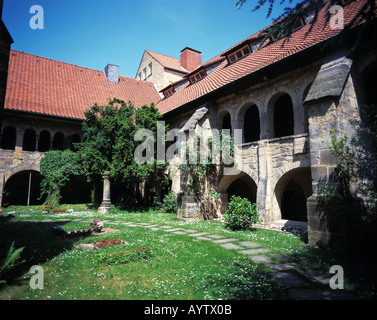 Kreuzgang Im Dom Zu Hildesheim, Innerste, Niedersachsen Stockfoto