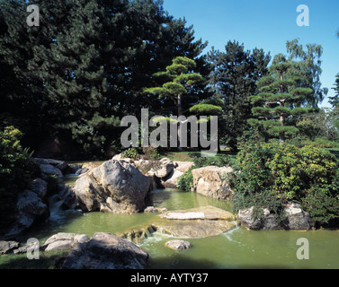 Japanischer Garten Im Nordpark in Düsseldorf, Rhein, Nordrhein-Westfalen Stockfoto