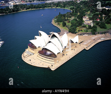 Luftaufnahme des Sydney Opera House Sydney Australia Stockfoto