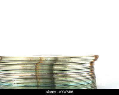 Stapel von cds Stockfoto