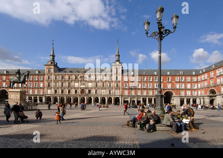 Spanien Madrid Hauptstadt großen Plaza Puerta del Sol Stockfoto