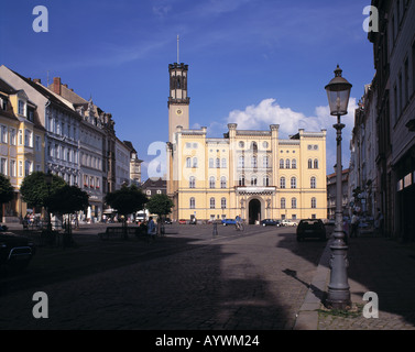 Marktplatz Und Rathaus, Züricher Renaissance, Zittau, Oberlausitz, Sachsen Stockfoto