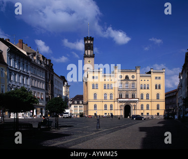 Marktplatz Und Rathaus, Züricher Renaissance, Zittau, Oberlausitz, Sachsen Stockfoto