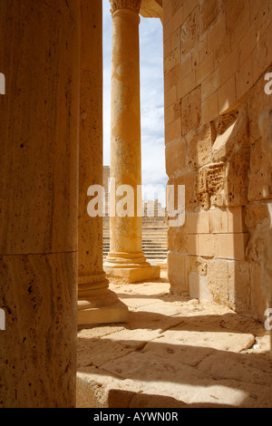 Römisches Theater, Sabratha, Libyen, Nordafrika Stockfoto