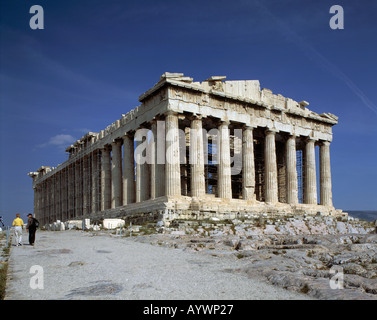 Parthenon-Tempel Auf der Akropolis in Athen Stockfoto