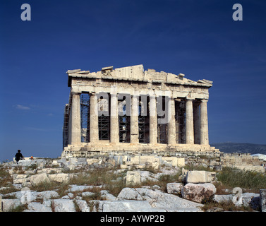 Parthenon-Tempel Auf der Akropolis in Athen Stockfoto