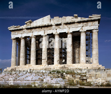 Parthenon-Tempel Auf der Akropolis in Athen Stockfoto