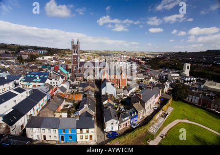 Luftaufnahme der Stadt Cork Irland von der Turm von Shandon Kirche Stockfoto