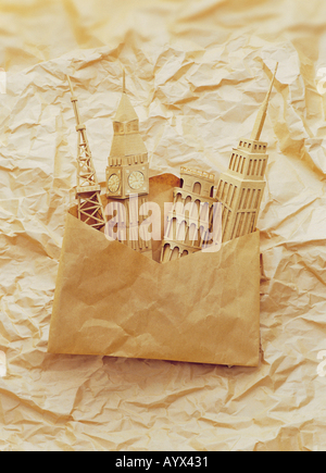 Abbildung Objekt solides Handwerk Papercraft Stockfoto