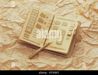 Abbildung Objekt solides Handwerk Papercraft Stockfoto